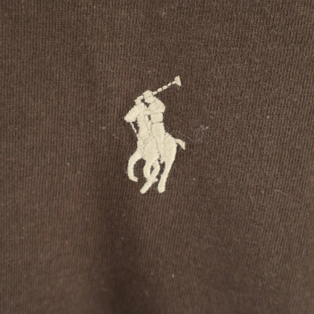 Polo Ralph Lauren Hooded Pullover Mens S Brown Classic Lightweight Knit $228 NWT